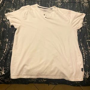 White shirt, buttons, XL (runs small)